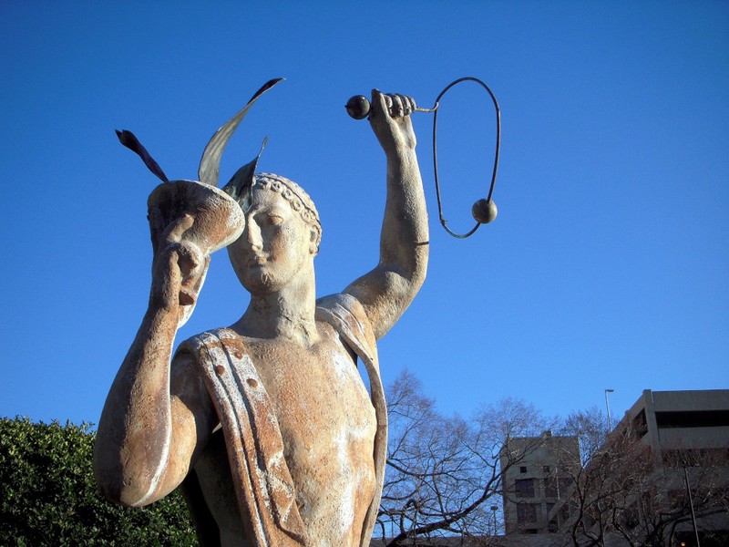 Monroe, LA : Statue of Apollo - Central park - Monroe Downtown photo