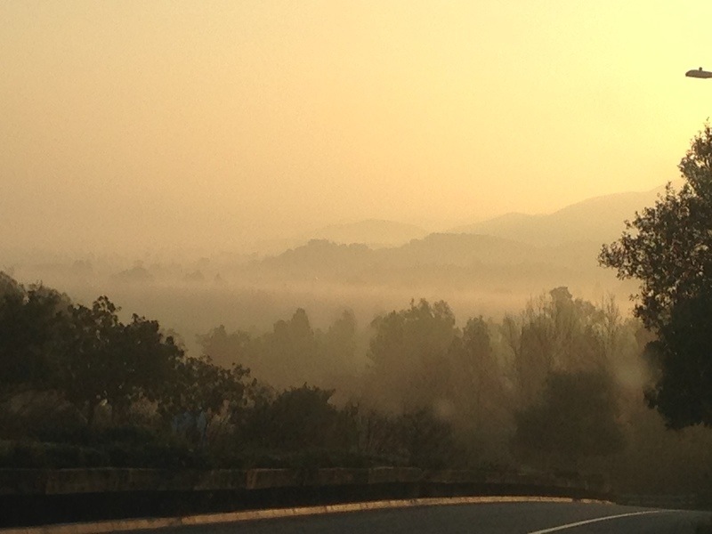 Thousand Oaks, CA: Borchard road in the morning
