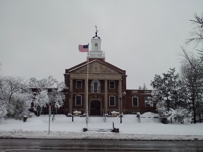 Kirkwood, MO Kirkwood snow storm March 2013, Kirkwood City Hall photo