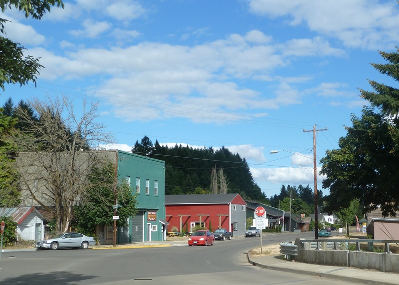 Falls City, OR Downtown Falls City photo, picture, image (Oregon) at