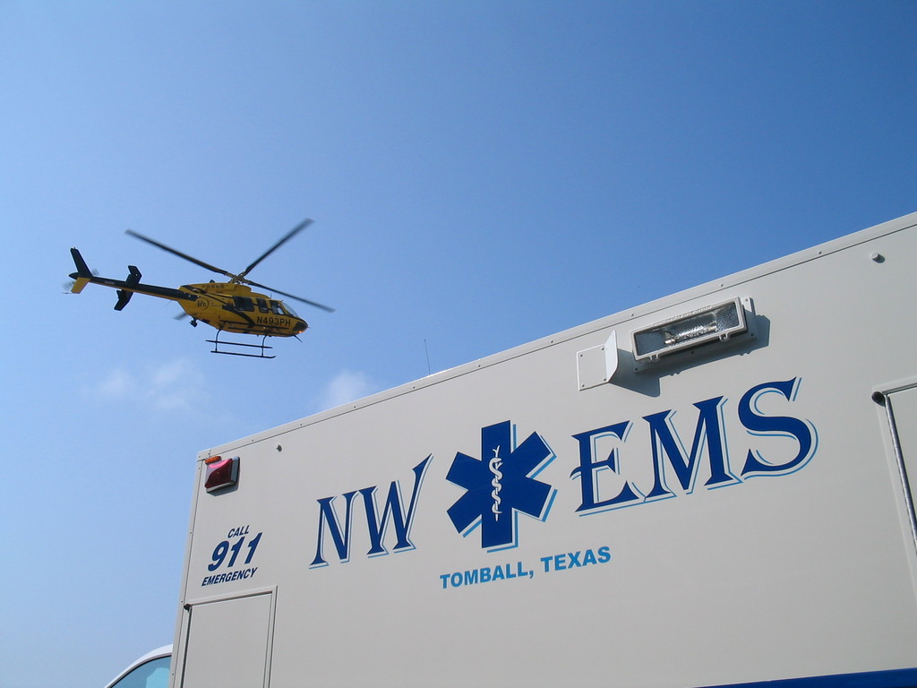 Tomball, TX : Tomball's first dedicated Medical Helicopter....PHI Air Med 7