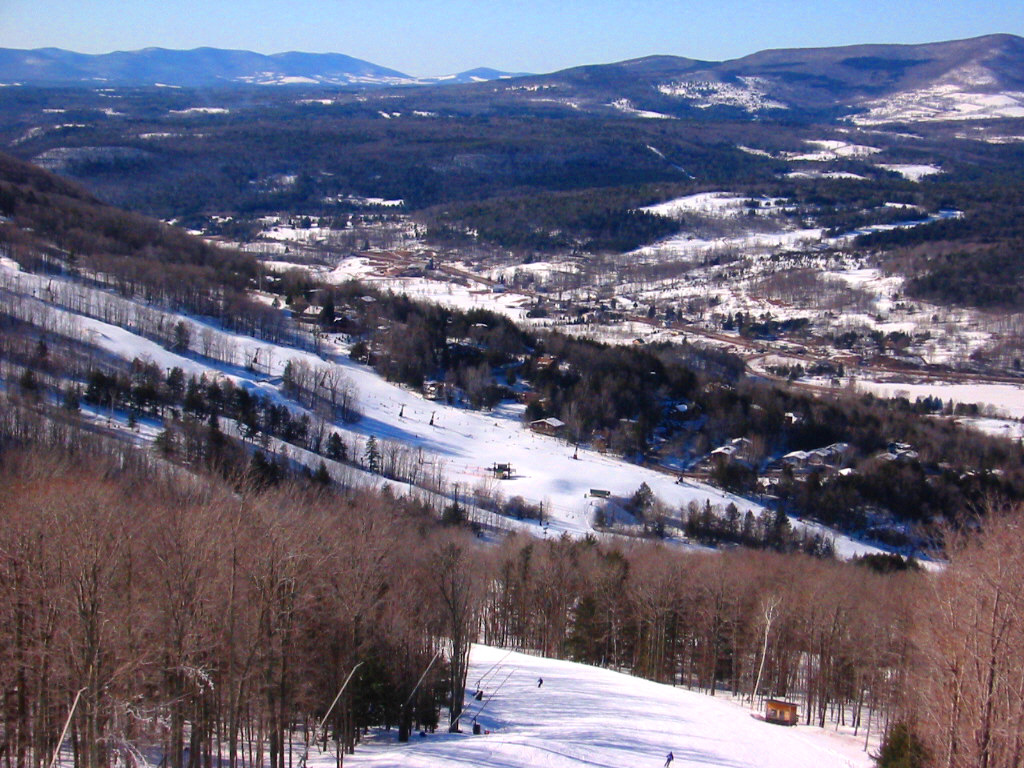 Windham, NY : Great View From Why Not Mid-Station At Windham Mountain