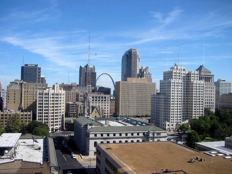 St. Louis, MO Downtown from the Terra Cotta Lofts photo, picture