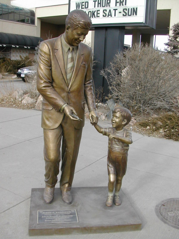 Rapid City, SD: City of Presidents, Rapid City SD, John F. Kennedy Bronze Statue