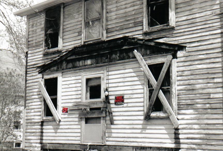 Clintonville, PA: burnt down in 2003....a house in the main strip of 308