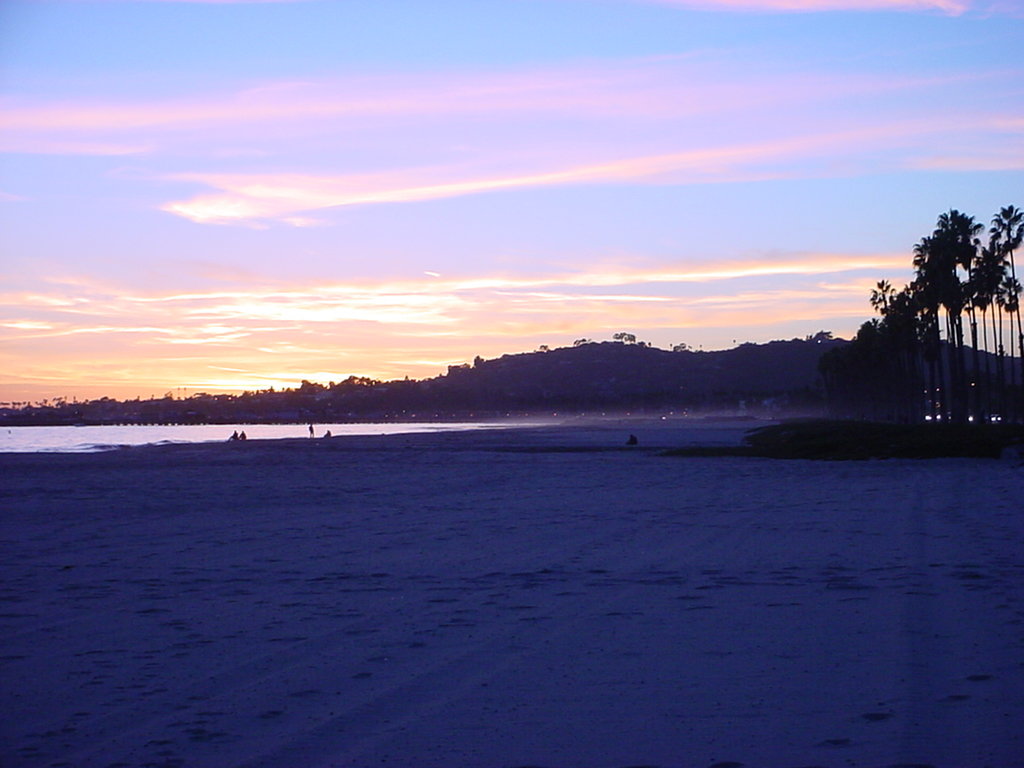 Santa Barbara, CA : East Beach Sunset