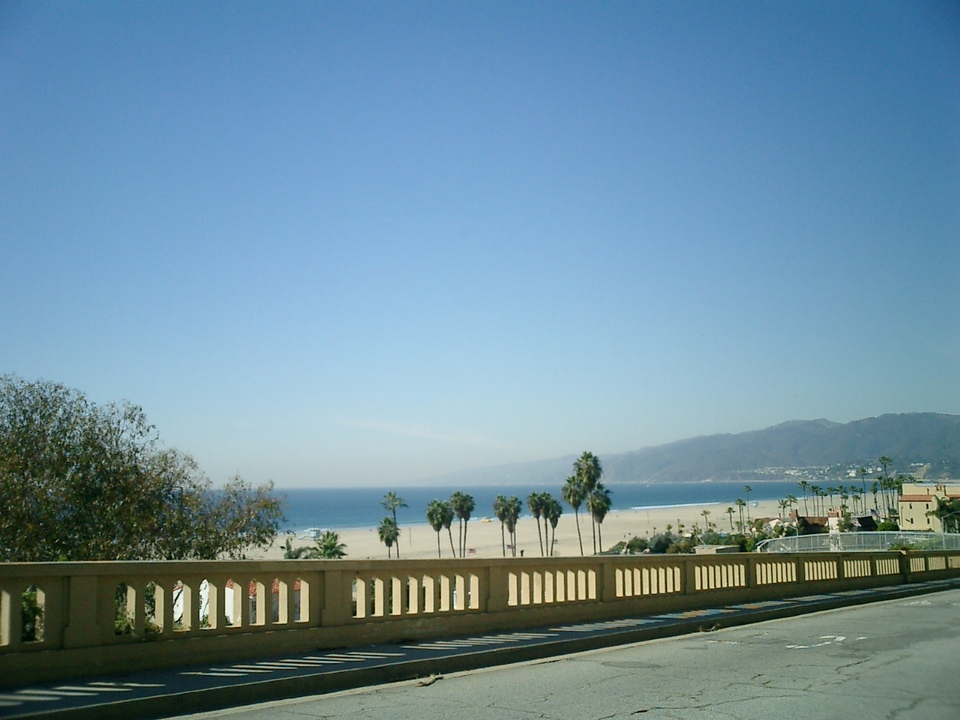 Santa Monica, CA: California Incline, Santa Monica California Malibu is in the background