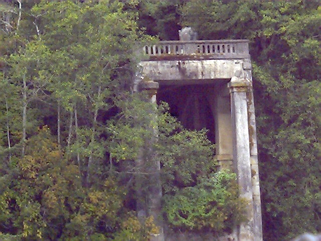 Klamath, CA : This is the remnants of the Highway 101 Bridge after the Flood of 1964