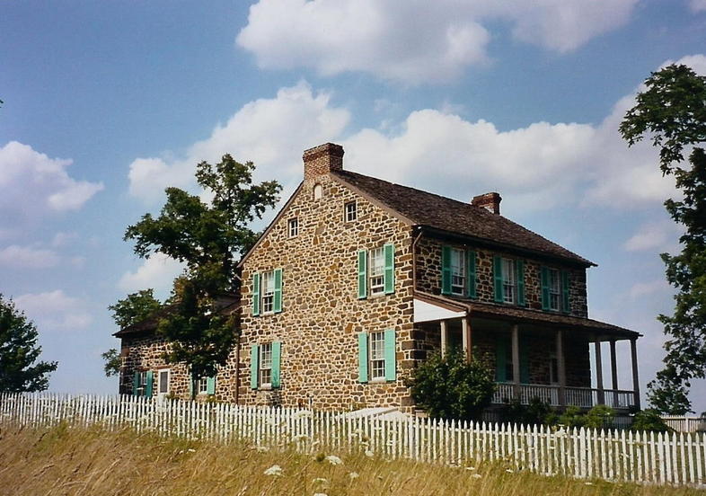 Gettysburg, PA: The John Rose farmhouse: Scene of heavy fighting on July 2, 1863