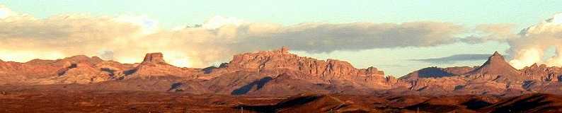 Mohave Valley, AZ: View of mountains to the east of Bullhead City, Arizona