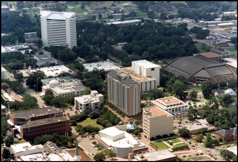 Tallahassee, FL : Downtown Tallahassee from the air photo. 