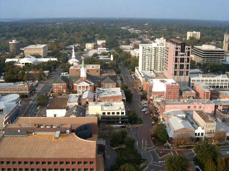 Tallahassee, FL: Looking North from the 22nd floor of the Capitol
