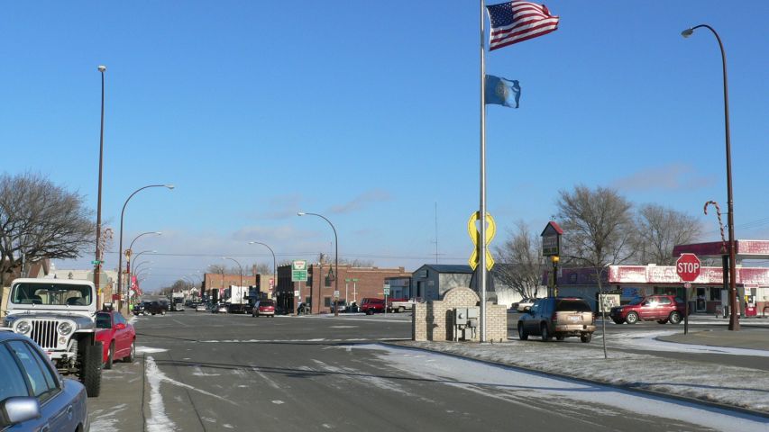 Platte, SD : Intersection of Platte Main Street, i.e., SD Hwy 45