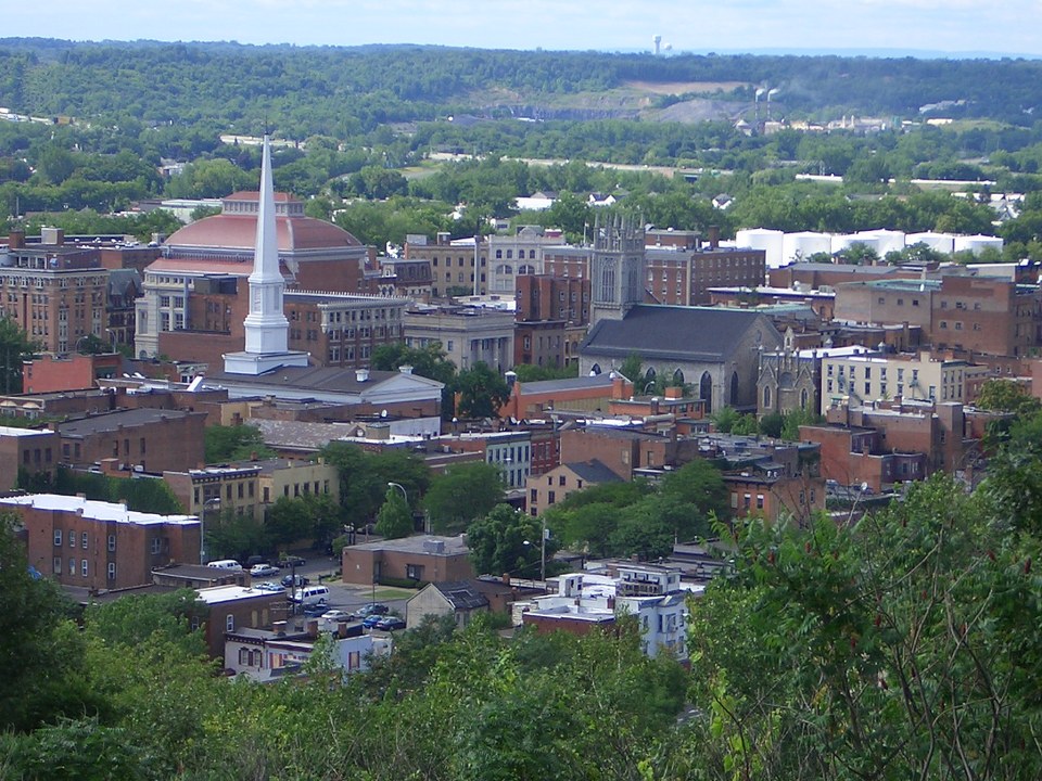 Troy, NY: Overlooking Downtown