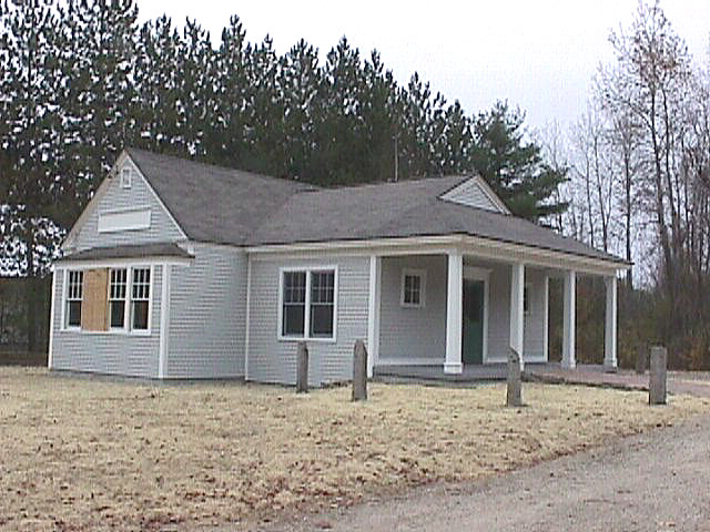 Brownfield, ME : Brownfield Public Library after the move with new wing added, but still under construction 