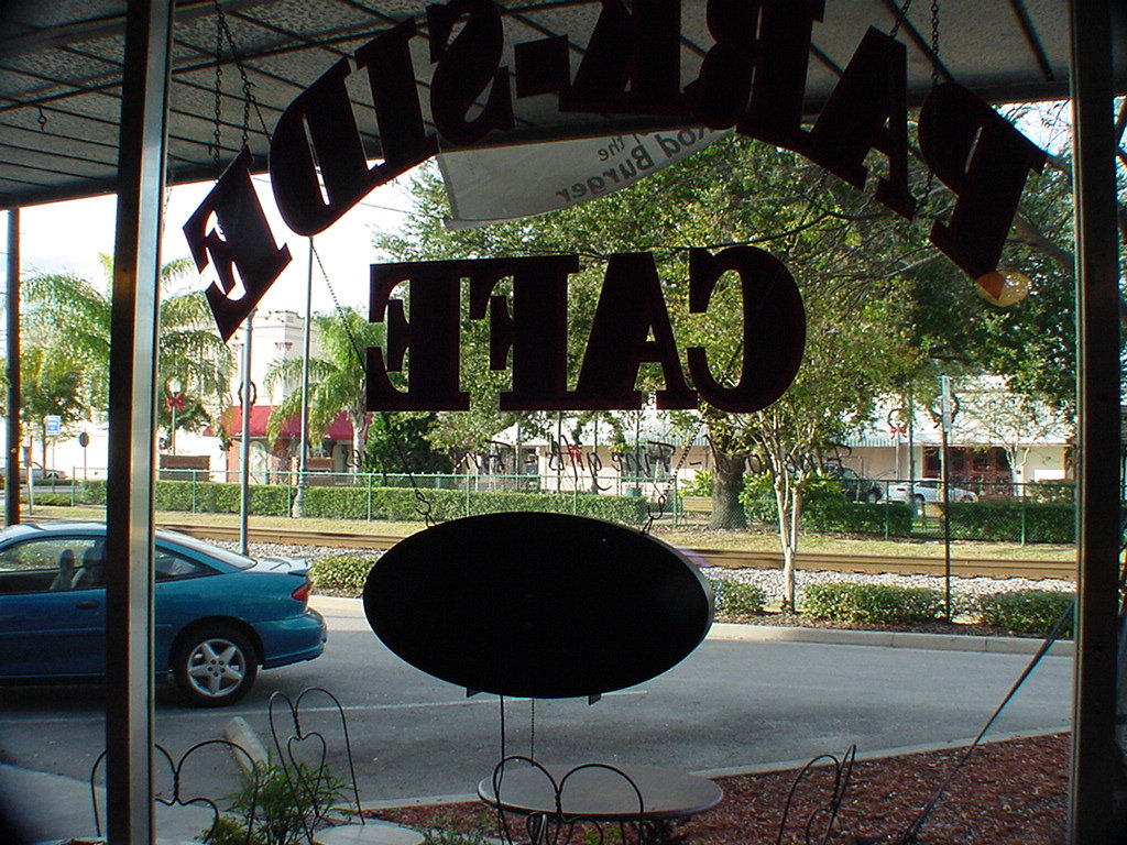 Plant City, FL : View of McCall Park from the Park Side Cafe