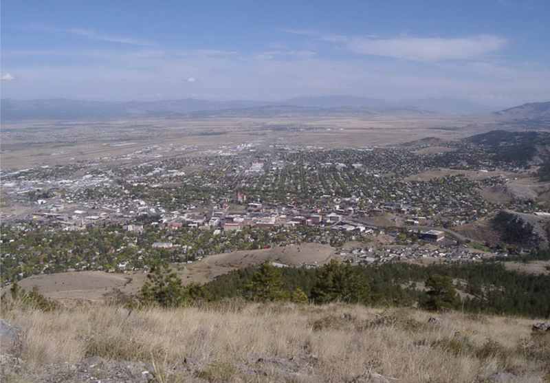 Helena, MT: The city from on top of Mt. Helena