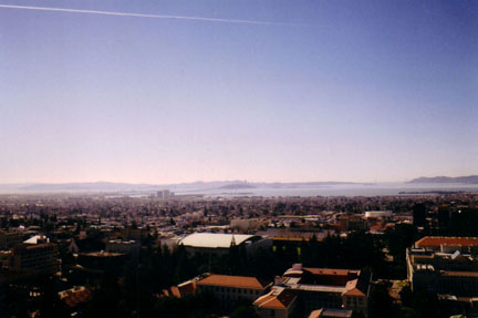 Berkeley, CA: View from the Campanile on the University of California campus.
