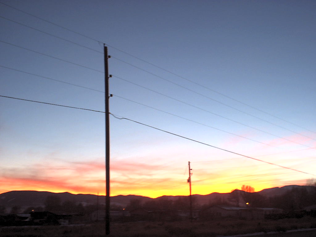 Monte Vista, CO : Sunset from My Front Yard
