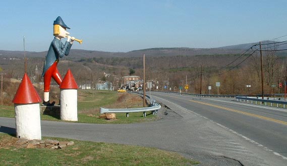 Schellsburg, PA: Route 30 Lincoln Highway looking East