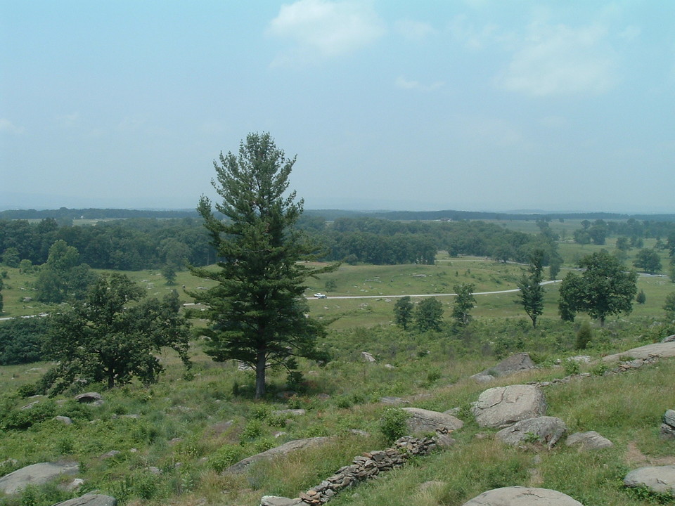 Saturday Postcard: View From Little Round Top Gettysburg NMP