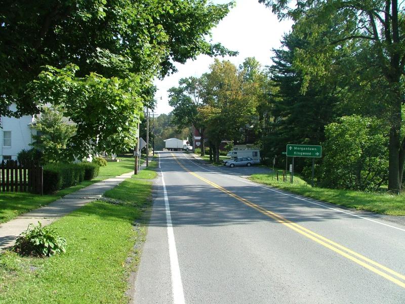 Reedsville, WV: Route 7 through Reedsville WV