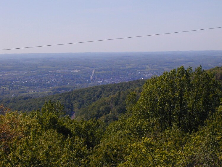 Uniontown, PA: View of Uniontown from the Summit