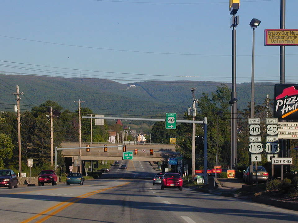 Uniontown, PA: View of the Summit from the intersection of Rt40 and Rt119