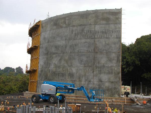 Holualoa, HI: New building??? No, the second section of a 2 million gallon water tank.