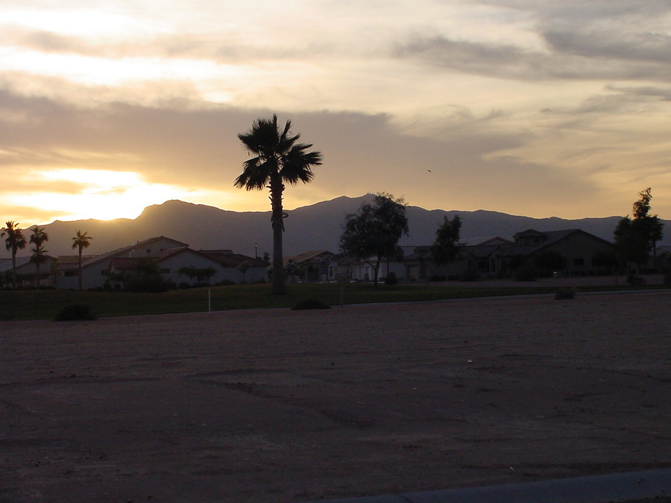 Goodyear, AZ: Sunset, White Tank mountains