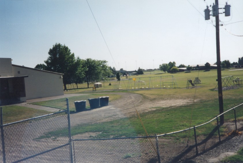 Grandview, WA: The playground in back of the old elemetary school. Exactly as it was in the forties.