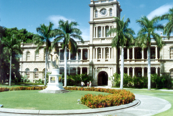Honolulu, HI : Iolani Palace -- the only royal palace on American soil