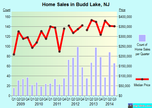 Budd Lake,NJ real estate house value index trend