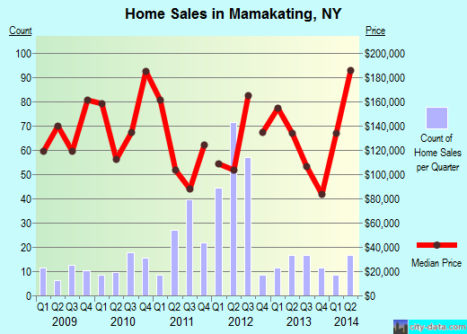 Mamakating,NY real estate house value index trend