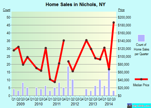 Nichols,NY real estate house value index trend