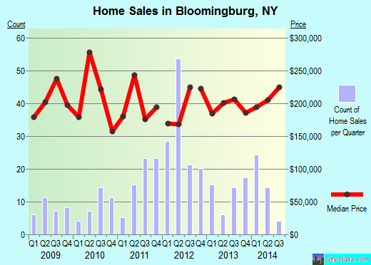 Bloomingburg,NY real estate house value index trend