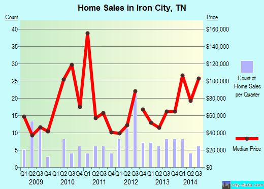 Iron City,TN real estate house value index trend