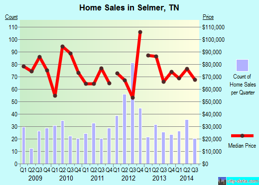Selmer,TN real estate house value index trend