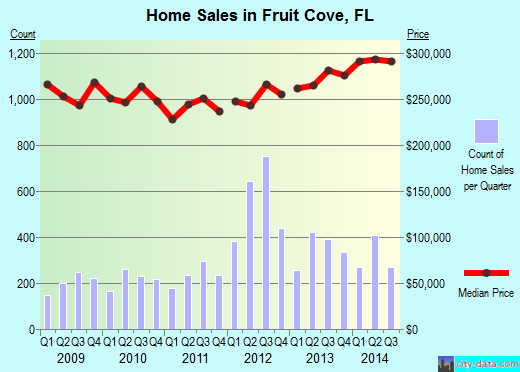 Fruit Cove,FL real estate house value index trend