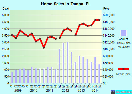 Tampa,FL real estate house value index trend