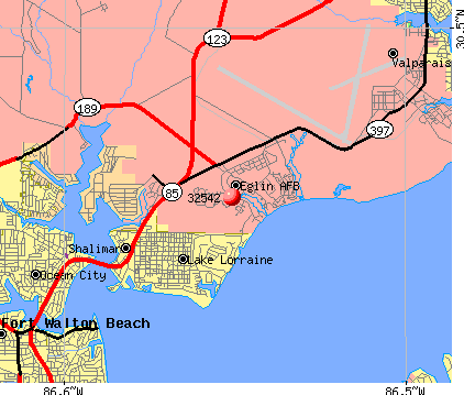 Eglin florida map