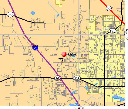 Gainesville Fl Zip Code Map