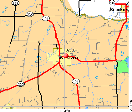La Crosse, FL (32658) map