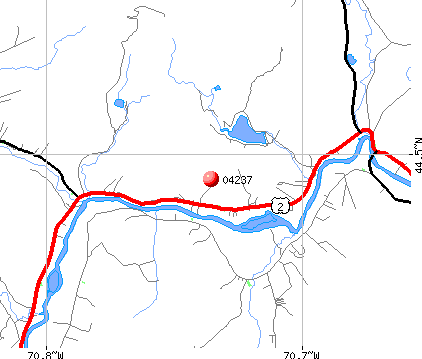 Hanover, ME (04237) map