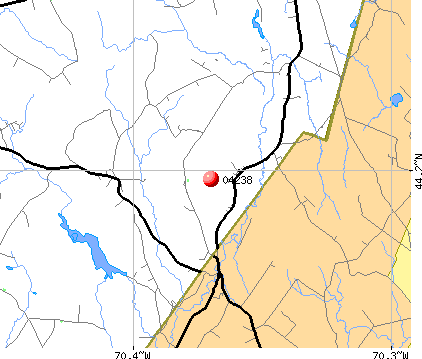 Hebron, ME (04238) map