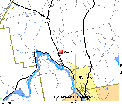 Chisholm, ME (04239) map