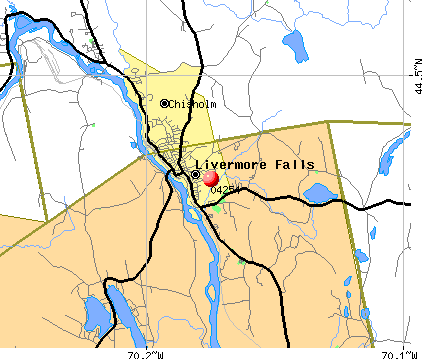 Livermore Falls, ME (04254) map