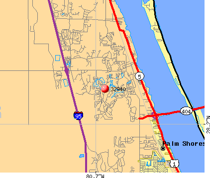 Melbourne Zip Code Map