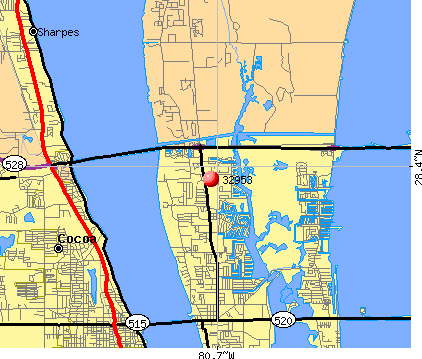 Merritt Island Zip Code Map