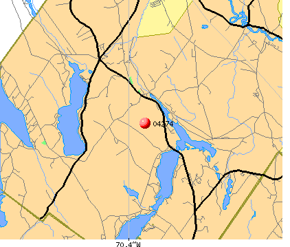 Poland, ME (04274) map